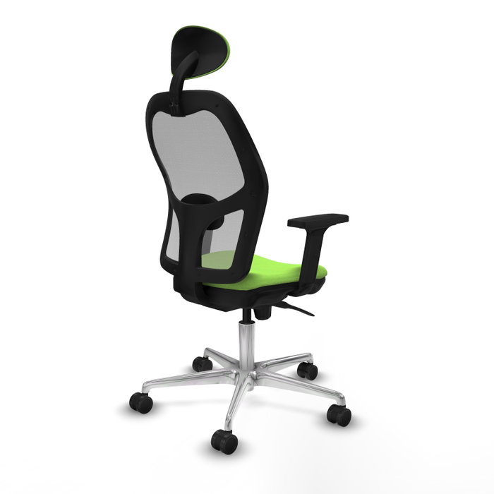 PIQUERAS Y CRESPO Silla de oficina Jorquera con mecanismo Sincro, tela Pistacho y malla Gris PIQUERAS Y CRESPO Silla de oficina Jorquera con mecanismo Sincro, tela Pistacho y malla Gris