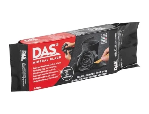 Das Pasta de modelar DAS MINERAL BLACK negro 400 g Das Pasta de modelar DAS MINERAL BLACK negro 400 g