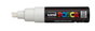 Posca Marcador PC-8K Blanco Punta Biselada 8 mm
