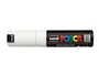 POSCA Marcador PC-8K No Permanente Punta Biselada 8.0 mm Blanco