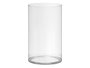 Giftdecor Jarrón Aparenza Cilíndrico de Acrílico, Transparente, 15x25 cm, Decoración de Mesa (Set de 12)