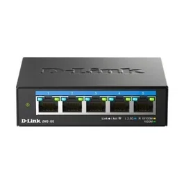 D-Link Switch DMS-105 Multigigabit 5 Puertos 2.5G RJ-45 10/100/1000 sin gestión Plug & Play
