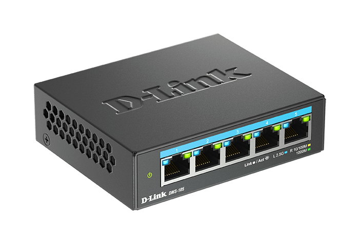D-link Switch Gigabit Multigigabit DMS-105 5 Puertos 2.5 Gbps No Gestionado