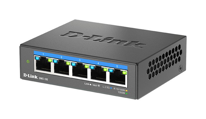 D-link Switch Gigabit Multigigabit DMS-105 5 Puertos 2.5 Gbps No Gestionado