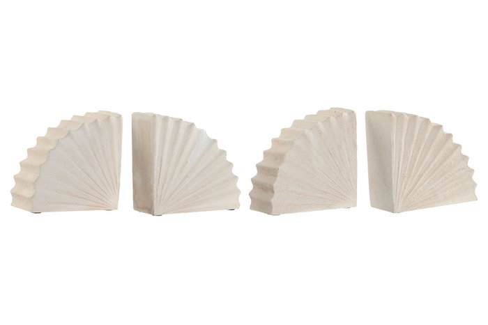 DKD Home Decor Set de 2 Sujetalibros de Cemento 30x7,5x15 cm Surtido