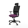 PIQUERAS Y CRESPO Silla de oficina Haches Morada con mecanismo Sincro/Traslack
