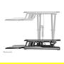 Newstar Neomounts Sitz-Steh-Arbeitsplatz Soporte Ajustable de Pie para Escritorio 15 kg de Carga, NS-WS300BLACK