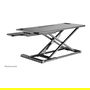Newstar Neomounts Sitz-Steh-Arbeitsplatz Soporte Ajustable de Pie para Escritorio 15 kg de Carga, NS-WS300BLACK