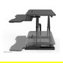 Newstar Neomounts Sitz-Steh-Arbeitsplatz Soporte Ajustable de Pie para Escritorio 15 kg de Carga, NS-WS300BLACK