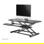 Newstar Neomounts Sitz-Steh-Arbeitsplatz Soporte Ajustable de Pie para Escritorio 15 kg de Carga, NS-WS300BLACK