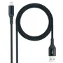 Nano Cable 10.10.0401-COBK Cable USB 2.0 Lightning Macho - Lightning Macho 1m Negro