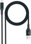 Nanocable Cable Lightning a USB 2.0 Negro Mallado, 1 m