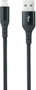 Nanocable Cable Lightning a USB 2.0 Negro Mallado, 1 m