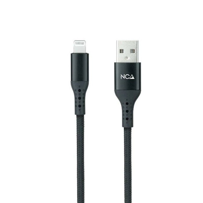Nanocable Cable Lightning a USB 2.0 Negro Mallado, 1 m Nanocable Cable Lightning a USB 2.0 Negro Mallado, 1 m