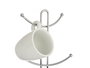 Kinvara Soporte para 6 Tazas Cromado de Metal 16x16x39 cm (Set de 6)