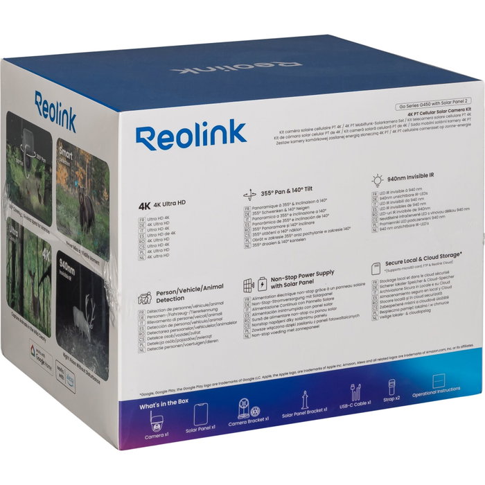 Reolink Go Series G450 con Panel Solar de 6 W