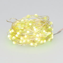 GSC Evolution Guirnalda de alambre LED 9,9M con USB y mando RGB