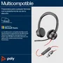 HP Poly Blackwire 8225 Stereo USB-C/A con Certificación Microsoft Teams, Negro
