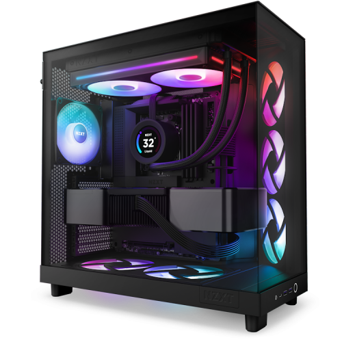 NZXT RF-U28HF-B1 Ventilador para Caja de Ordenador Negro 140mm x 280mm x 26mm 500-2000 RPM