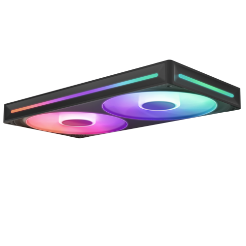 NZXT RF-U28HF-B1 Ventilador para Caja de Ordenador Negro 140mm x 280mm x 26mm 500-2000 RPM