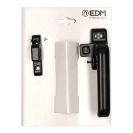 Edm Cierre presión 6801 derecha aluminio negro 25 x 70 mm