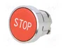 SCHNEIDER ELECTRIC Interruptor de presión Harmony XB4 22mm Rojo