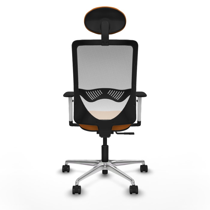 PIQUERAS Y CRESPO Silla de oficina Zulema Naranja y Blanco