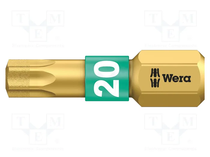 WERA Punta de destornillador Torx® TX20 BiTorsion 25mm WERA Punta de destornillador Torx® TX20 BiTorsion 25mm