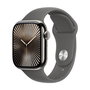 Apple Watch Series 10 A3001 Smartwatch Caja 42mm Titanio Natural con Pulsera Deportiva Gris Piedra
