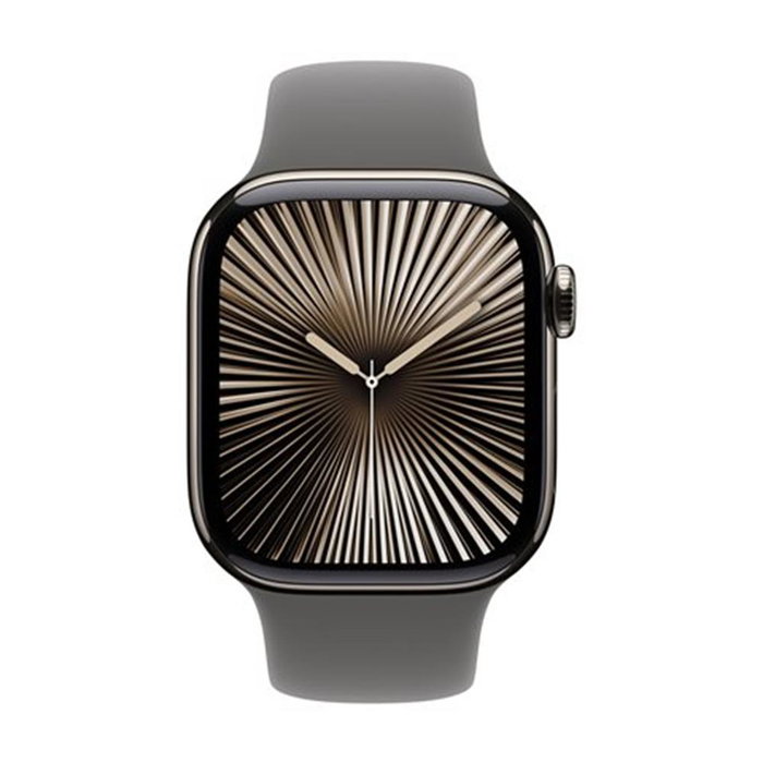 Apple Watch Series 10 A3001 Smartwatch Caja 42mm Titanio Natural con Pulsera Deportiva Gris Piedra Apple Watch Series 10 A3001 Smartwatch Caja 42mm Titanio Natural con Pulsera Deportiva Gris Piedra