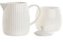 DKD Home Decor Set de 2 Azucareros Carve Loving 24 en Porcelana Blanca de 250ml