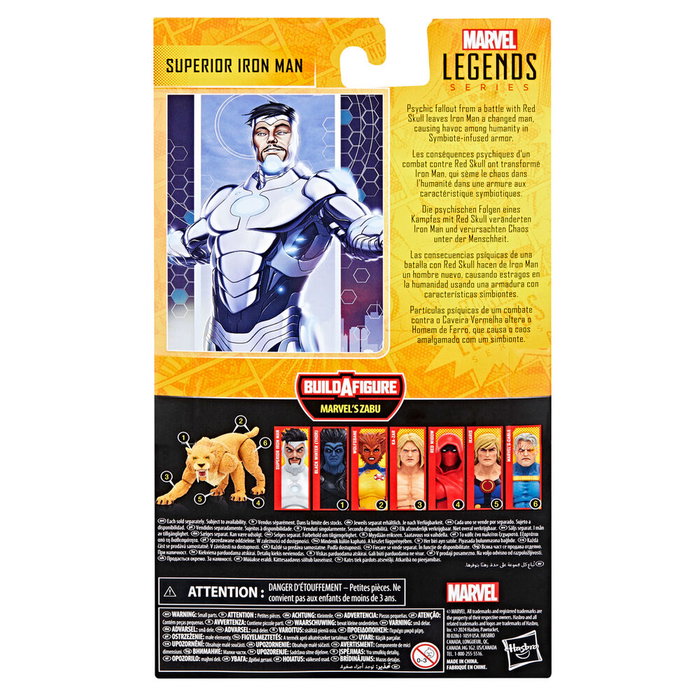 Hasbro Figura Marvel Legends Series Superior Iron Man Articulada Coleccionable 15cm con Accesorios
