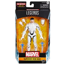 Hasbro Figura Marvel Legends Series Superior Iron Man Articulada Coleccionable 15cm con Accesorios