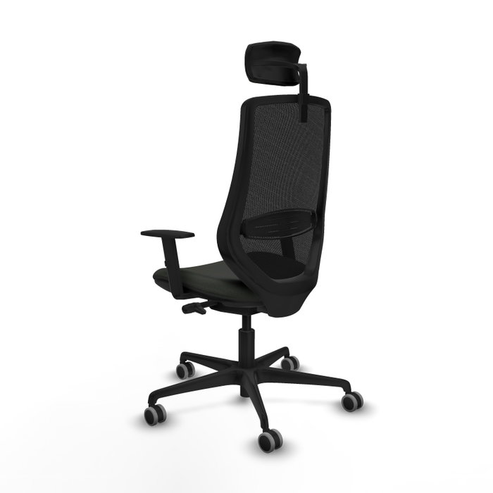 PIQUERAS Y CRESPO Silla de oficina Mardos con mecanismo Sincro/Traslack, Negro
