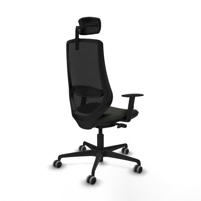 PIQUERAS Y CRESPO Silla de oficina Mardos con mecanismo Sincro/Traslack, Negro