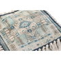 DKD Home Decor Cojín de Suelo Algodón 40x40x40 cm Azul con Flecos
