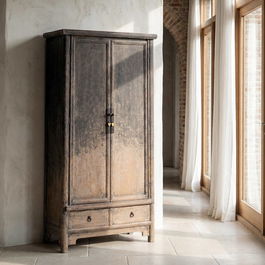 Armario Madera de Pino Dormitorio 100 X 45 X 190 cm