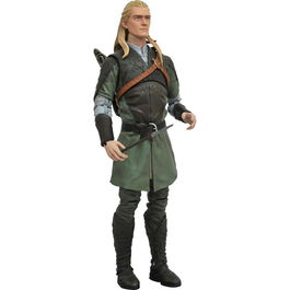 Diamond Collection Figura El Señor de los Anillos Legolas 18 cm Articulada con Pieza Sauron