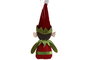 DKD Home Decor Figura de Elfo Surtido de 2 Unidades Verde y Rojo, 26x18x22 cm
