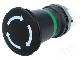 ABB Interruptor de Emergencia MPI Negro 22mm