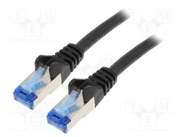 GOOBAY Cable Patch Cord S/FTP Cat 6a RJ45 2m Negro