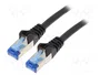 GOOBAY Cable Patch Cord S/FTP Cat 6a RJ45 2m Negro