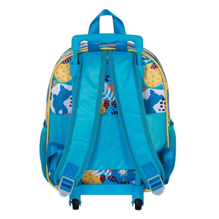 Disney Lilo y Stitch Mochila 3D con Ruedas Pequeña Colors Turquesa