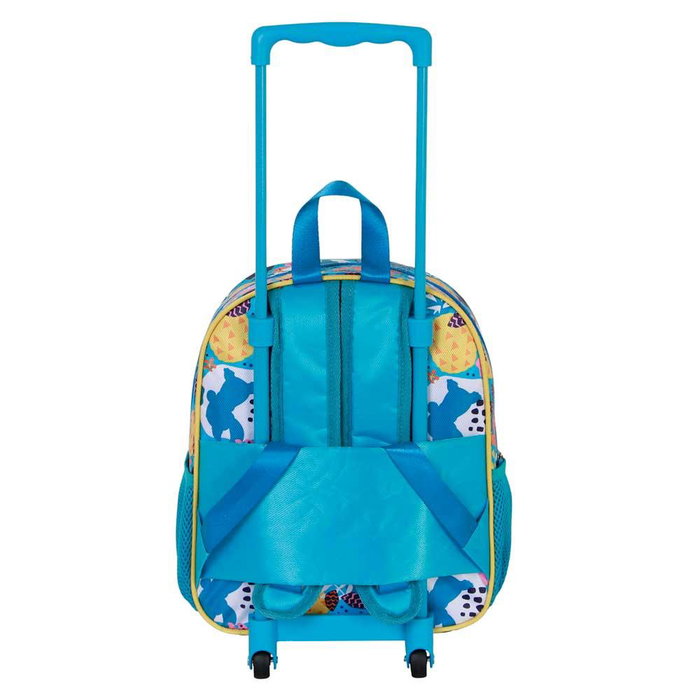 Disney Lilo y Stitch Mochila 3D con Ruedas Pequeña Colors Turquesa