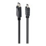 Gembird Cable DisplayPort a HDMI, 1m, Negro, CC-DP-HDMI-1M, Adaptador de Vídeo para Monitor, PC o Portátil