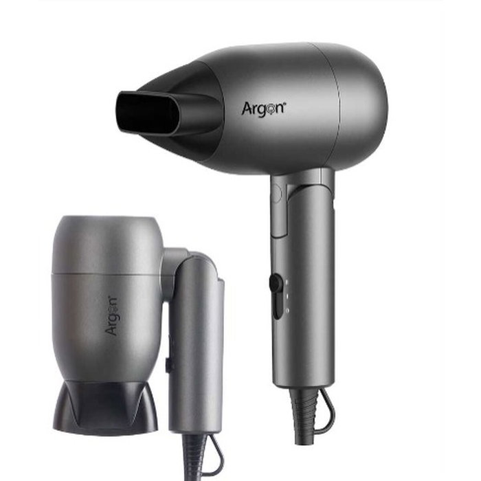 Argon Secador de Pelo Plegable 1500W Negro Mate Argon Secador de Pelo Plegable 1500W Negro Mate