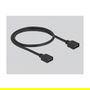 DELOCK Hub RGB para LEDs ARGB, 10 Puertos, Cable de 0.5 m, Negro, Plástico