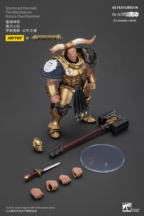 Warhammer Age of Sigmar Actionfigur Stormcast Eternals The Blacktalons Rostus Oxen hammer 20 cm Warhammer Age of Sigmar Actionfigur Stormcast Eternals The Blacktalons Rostus Oxen hammer 20 cm