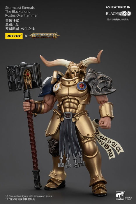 Warhammer Age of Sigmar Actionfigur Stormcast Eternals The Blacktalons Rostus Oxen hammer 20 cm Warhammer Age of Sigmar Actionfigur Stormcast Eternals The Blacktalons Rostus Oxen hammer 20 cm