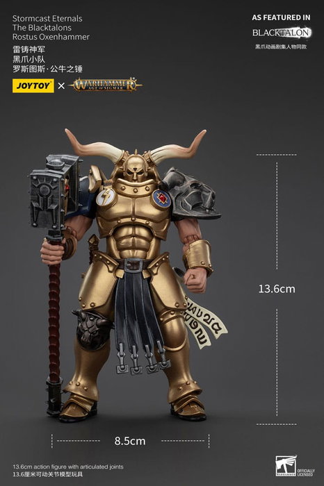 Warhammer Age of Sigmar Actionfigur Stormcast Eternals The Blacktalons Rostus Oxen hammer 20 cm Warhammer Age of Sigmar Actionfigur Stormcast Eternals The Blacktalons Rostus Oxen hammer 20 cm
